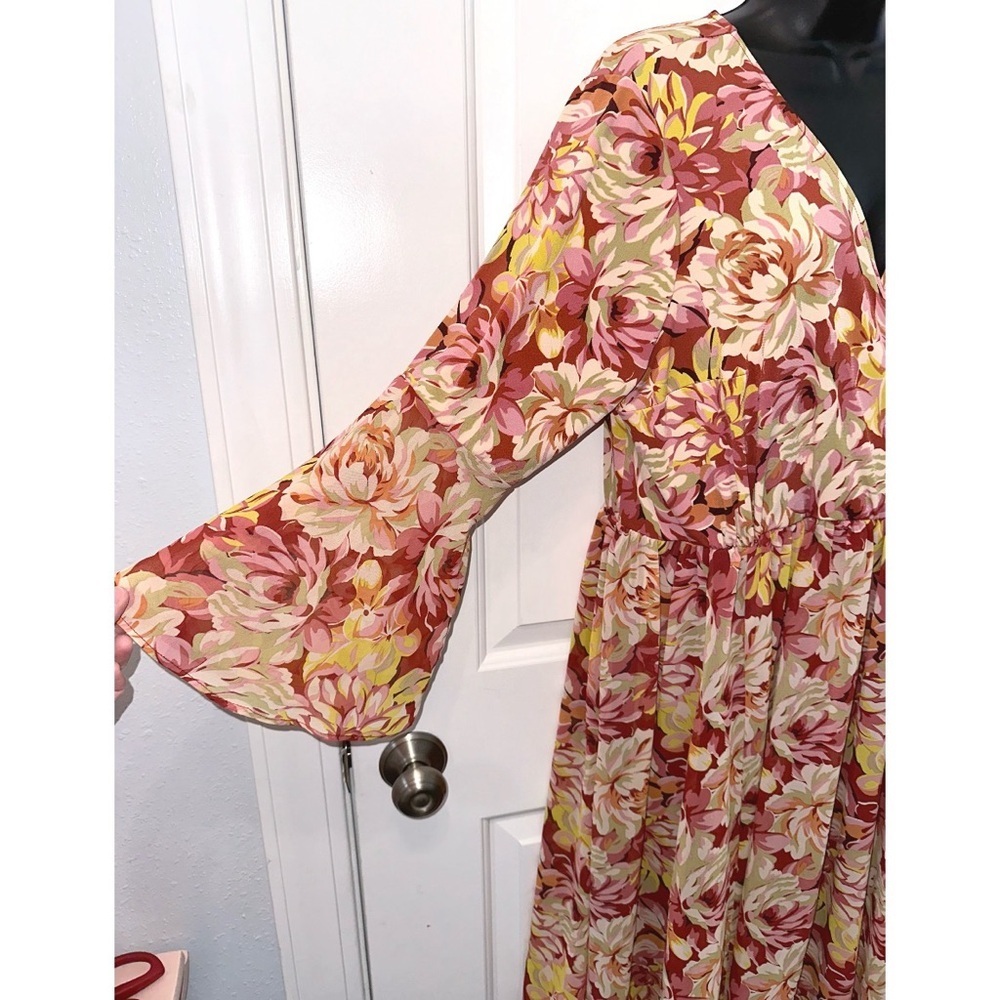 Torrid Mini Chiffon And Studio Knit Surplice Dress - Picture 8 of 10